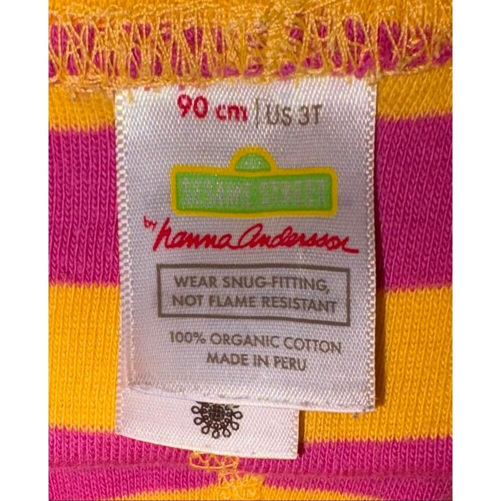 Hanna Andersson Sesame Street big bird pajamas size 3T - Picture 6 of 6